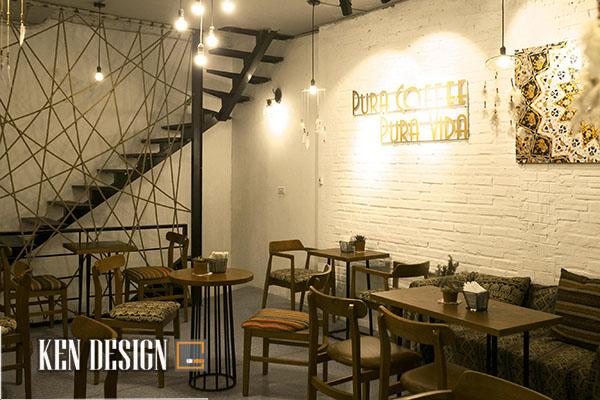 PURA COFFEE - Không gian thiết kế quán cafe phá cách